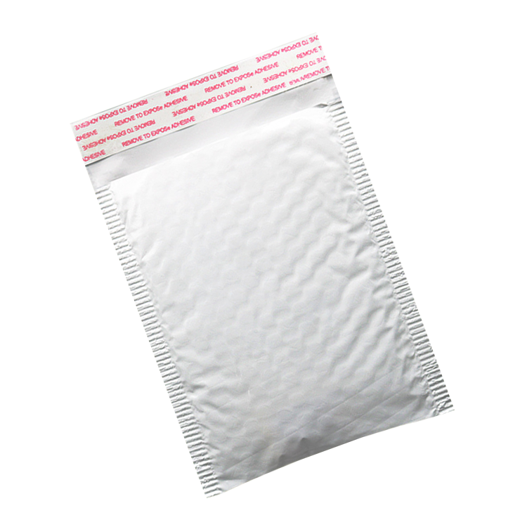 white bubble bags