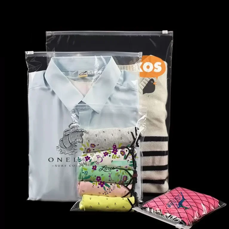 Eco-Friendly Clear Zipper Bags for Clothing & E-commerce