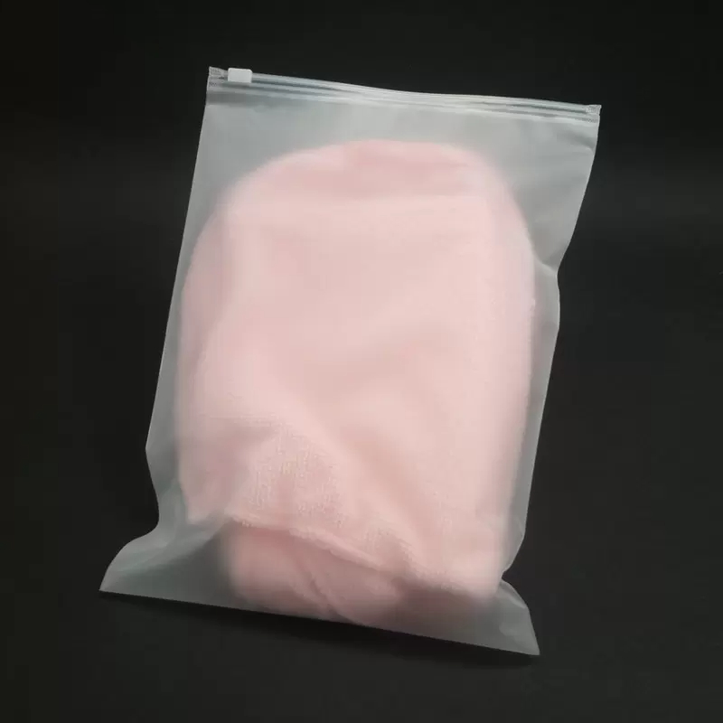 frosted zipper bag