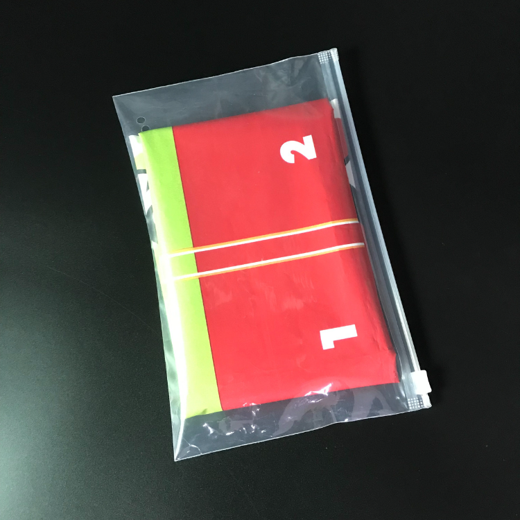 Plastic Bag With Zip For Garment Packaging