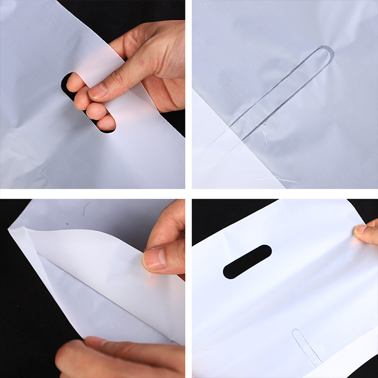 clear plastic bag with handle