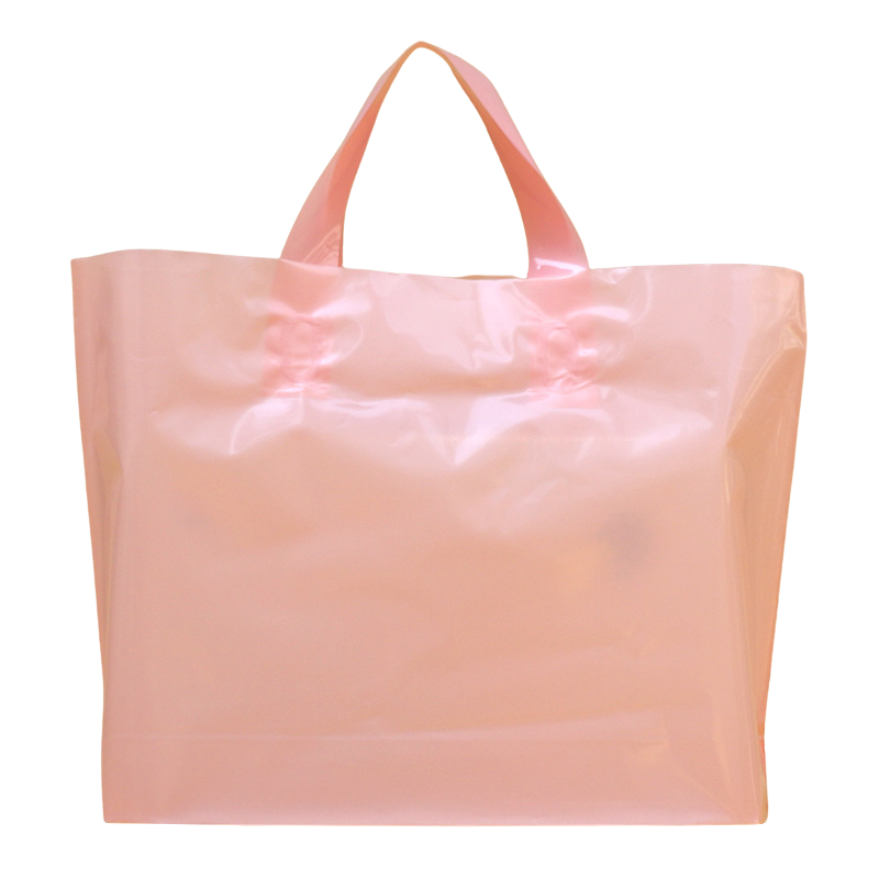 clear plastic bag with handle