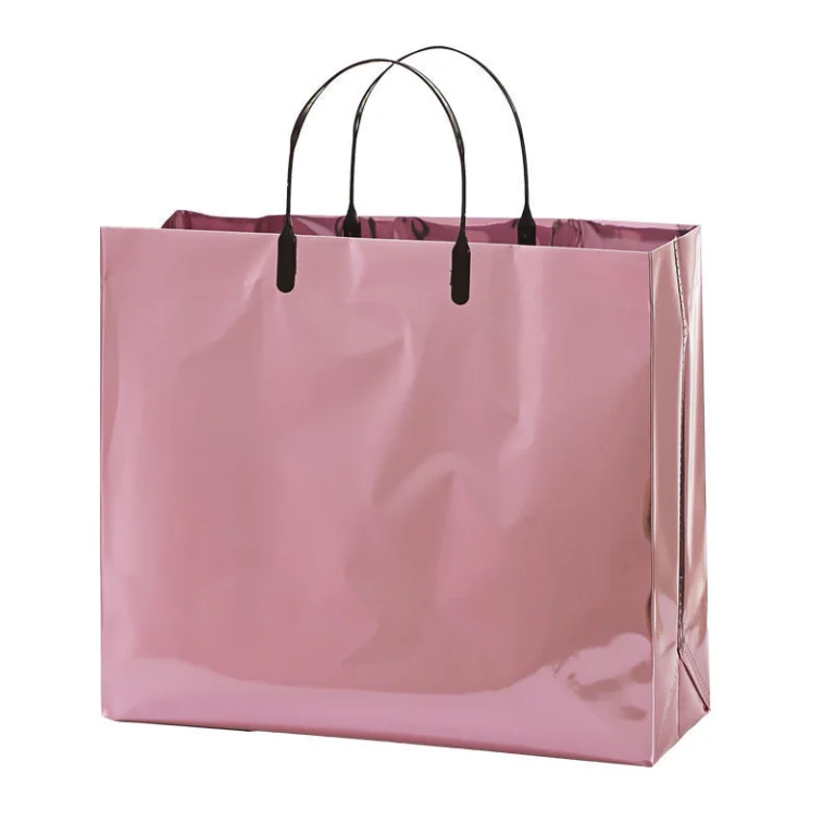 Color Handles Clear Plastic Tote Bags