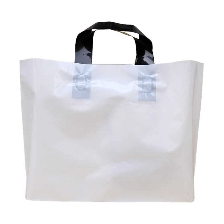 Durable Plastic Tote Bags With Custom Logo Printing