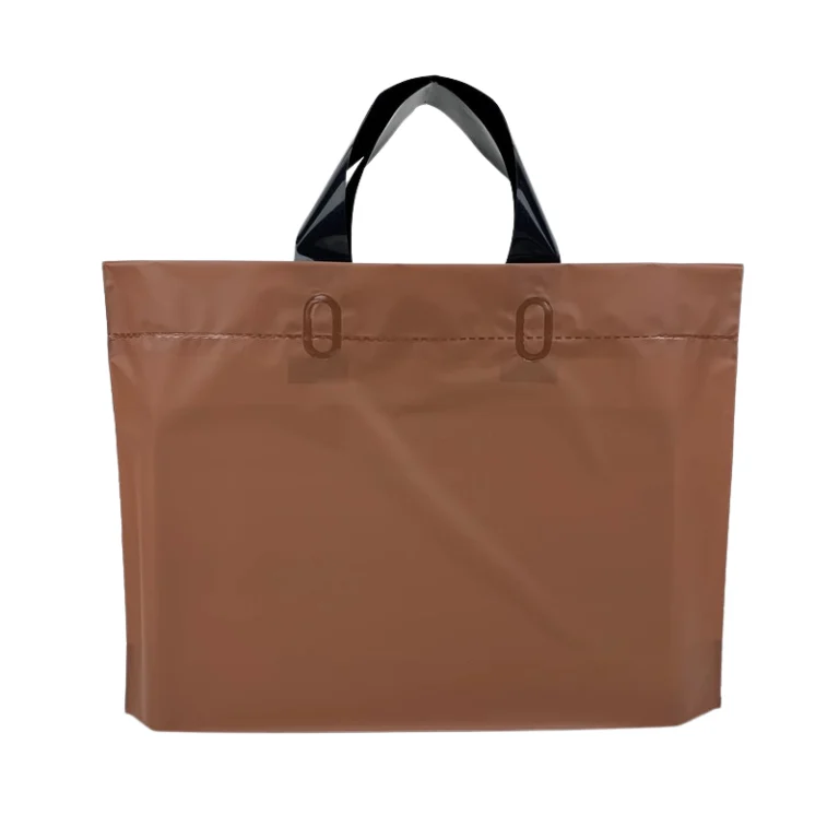 Frosted Plastic Tote Shopping Bags