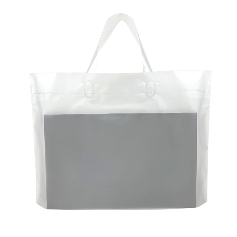 clear plastic bag with handle