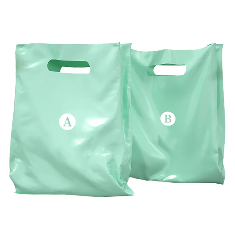 Plastic Handle Bags with Logo Printing Factory