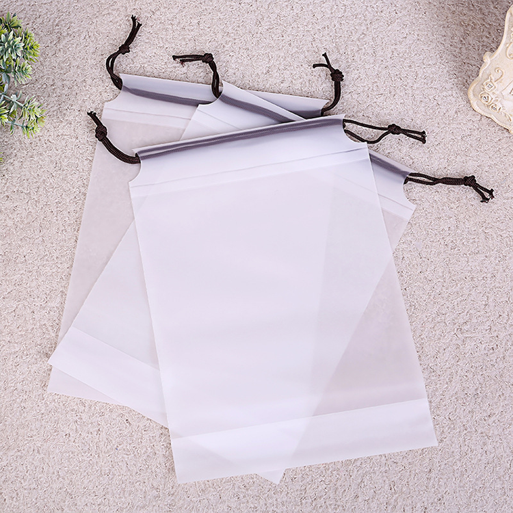 clear drawstring bags