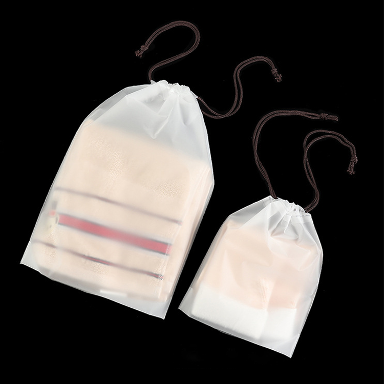 clear drawstring bags