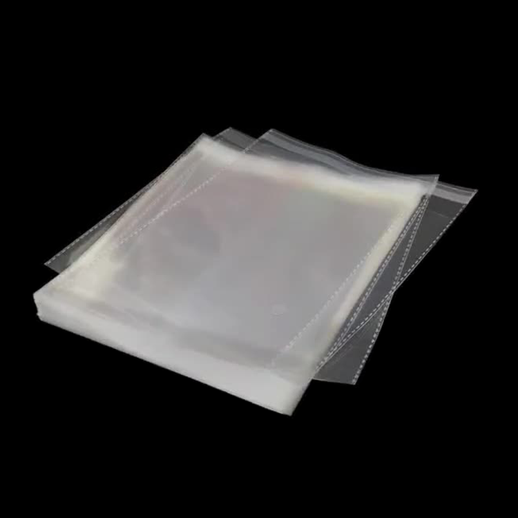 self adhesive clear plastic bag