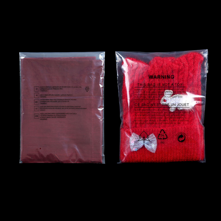 self adhesive clear plastic bag